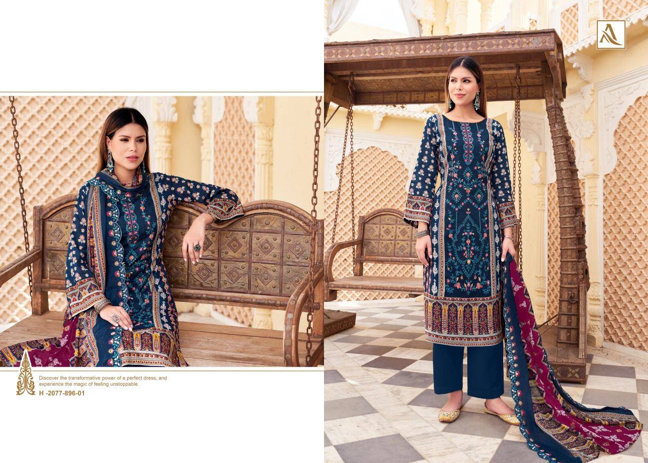 Alok suit bin saeed-12 Designer dress materials wholesale